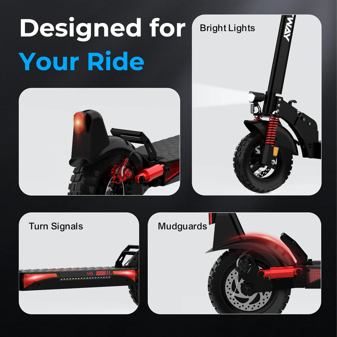 HITWAY H9 ELECTRIC SCOOTER WITH SEAT 48V/15.6AH £449.99 FREE DELIVERY