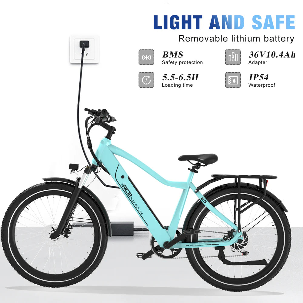 RCB G5 Electric Bicycle 10.4Ah 250W 50-90 KM Range £749.99!