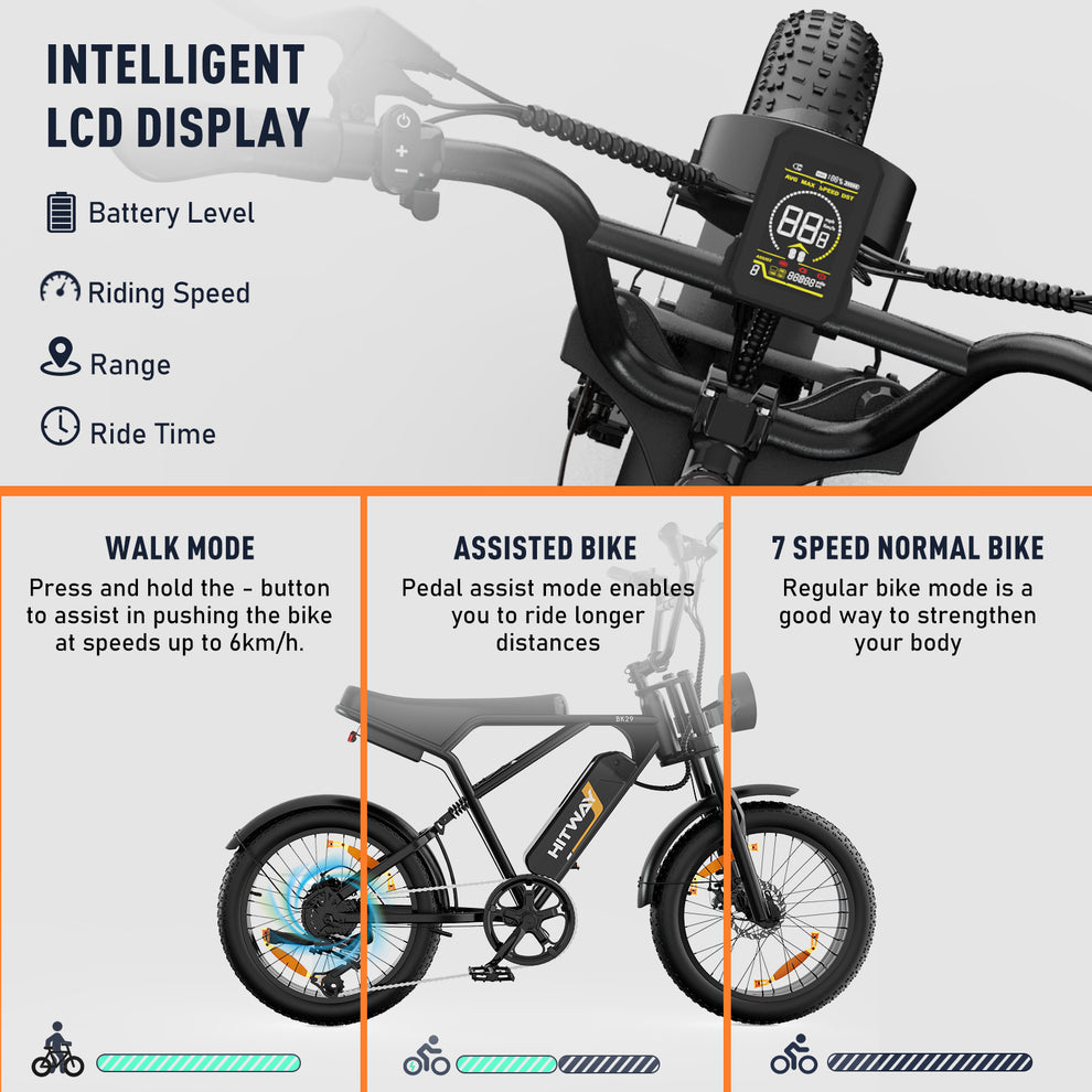 Hitway BK29 250W 45-80Km Range 48v 15ah