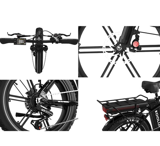 Koolux x11 Fat Tyre Ebike 23.4Ah / 48V 250W  93 Miles 15.5 MPH £979.00