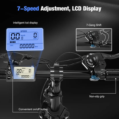 RCB RK6 Fat Tyre Folding Electric bicycle 15.6Ah 250W