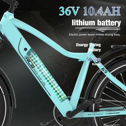 RCB G5 Electric Bicycle 10.4Ah 250W 50-90 KM Range £749.99!